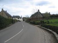 The Helyar Arms in the distance