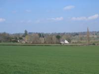 Looking down at East Coker from Stoney Lane