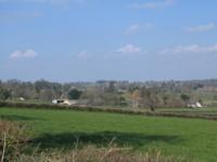 Looking down at East Coker from Stoney Lane