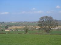 Looking down at East Coker from Stoney Lane