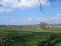 Looking down at East Coker from Stoney Lane